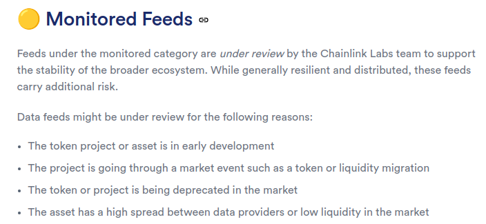 Chainlink price feed